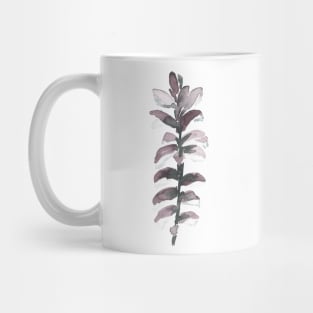 Acanthus, floral watercolor painting Mug